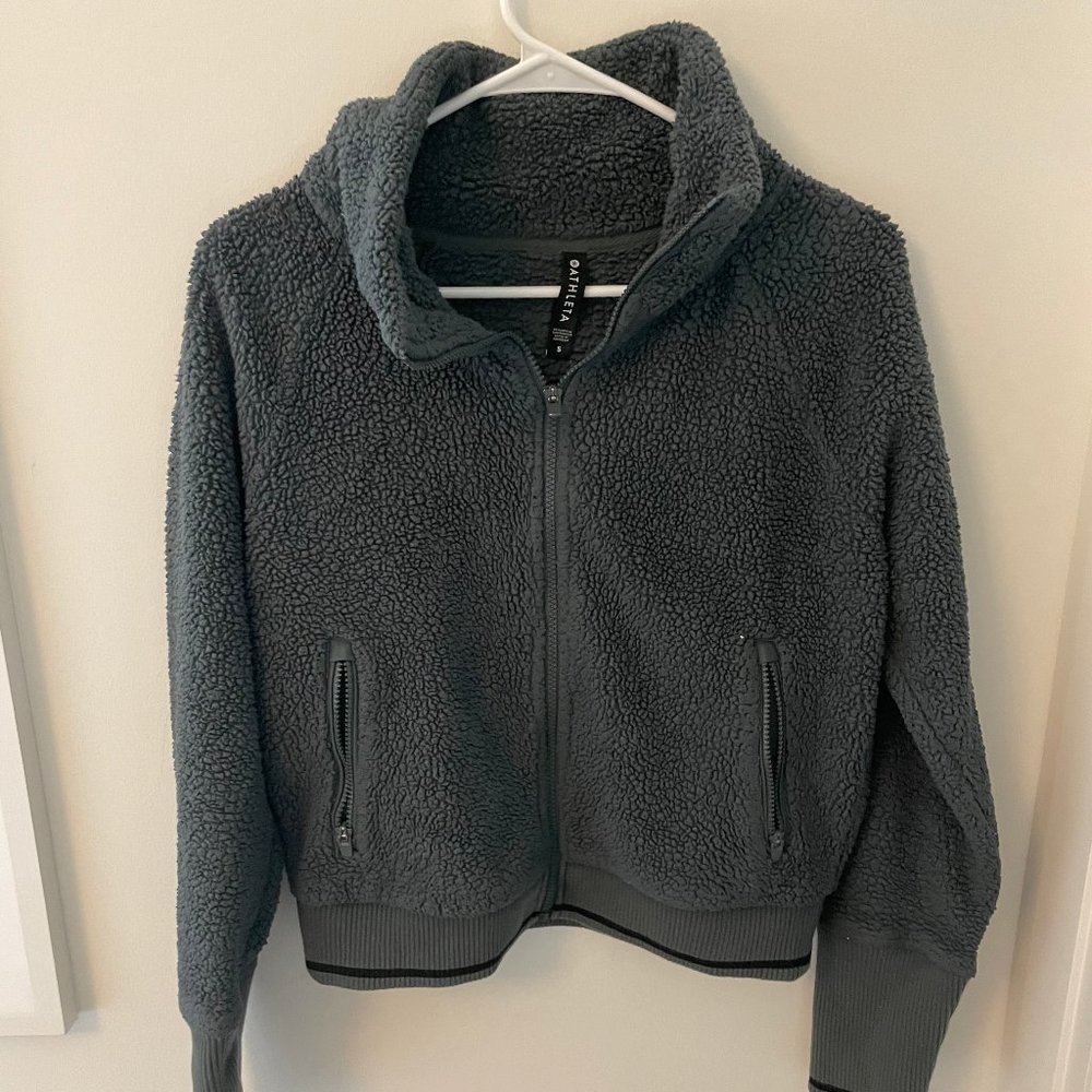Athleta Tugga Sherpa Full-Zip Teddy Jacket